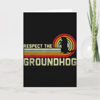 Retro Respect The Groundhog Woodchuck Animal Groun