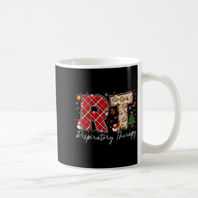 Retro Resratory Therapy Rt Santa Christmas Therapy Coffee Mug (Right)