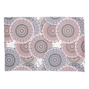 Retro, retro pattern, beige , grey  elegant pillowcase