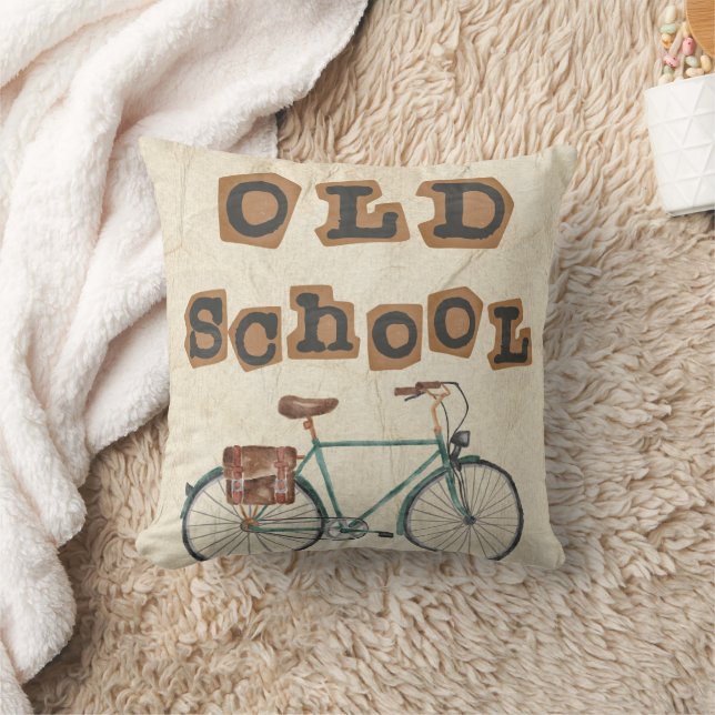 Retro Reversible Throw Pillow (Blanket)