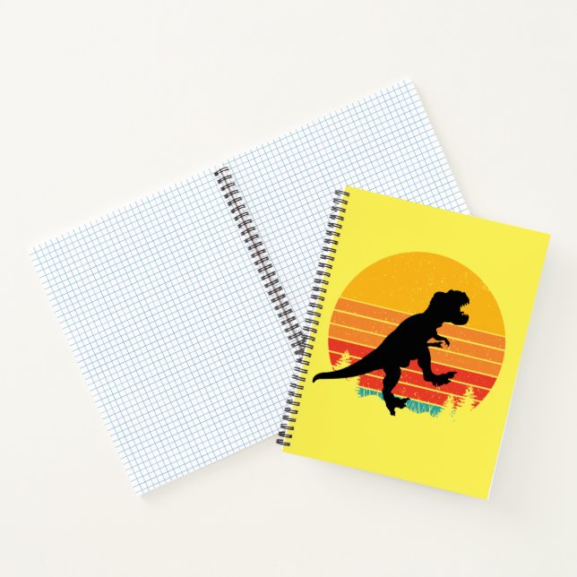 Retro Rex Roars Notebook (Inside)
