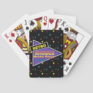 Retro Rhodes Pride Days 2024 Playing Cards