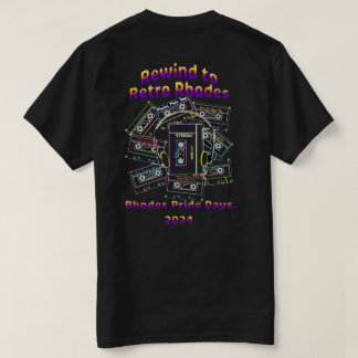 Rétro Rhodes Pride Jours Mix bande Tshirt