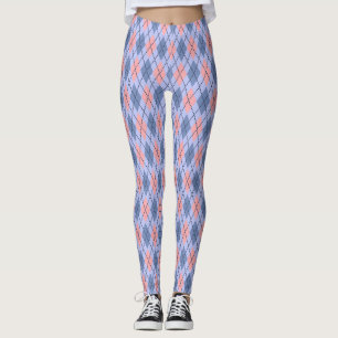 Retro rhombic pattern. leggings