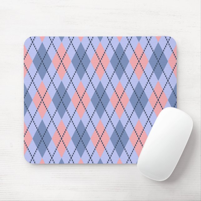 Retro rhombic pattern.  mouse pad (With Mouse)