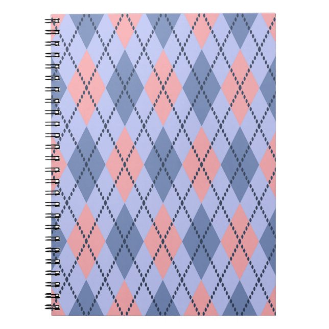 Retro rhombic pattern.  notebook (Front)