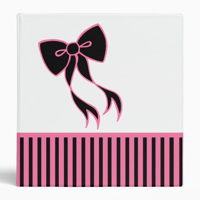 Retro Ribbon Bow Binder (Front)