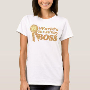 Retro Ribbon World's Greatest Boss T-Shirt