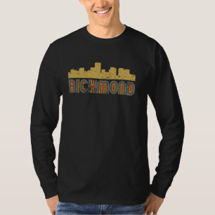 Retro Richmond Skyline Vintage Cityscape Richmond T-Shirt