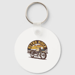 Retro Rider � Motorcycle Keychain