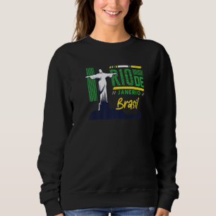 Retro Rio de Janeiro Brazil Vintage Christ the Red Sweatshirt