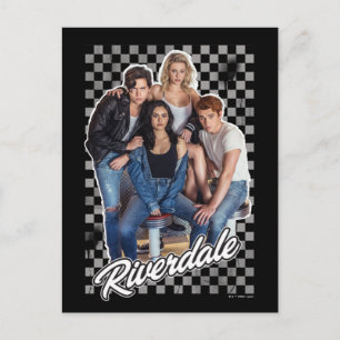 Retro Riverdale Group Graphic Postcard