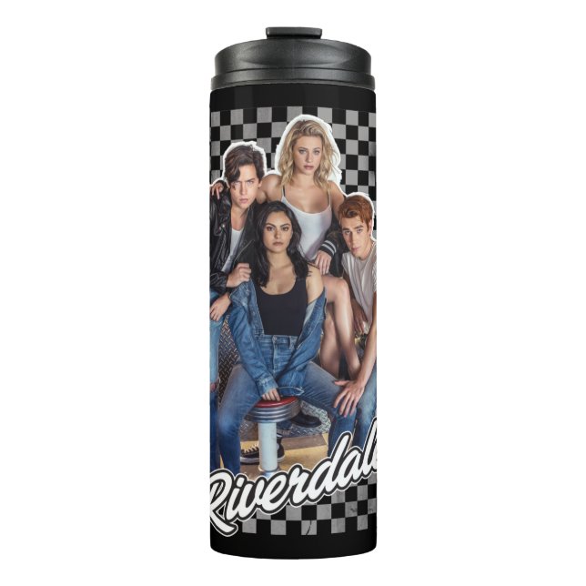 Retro Riverdale Group Graphic Thermal Tumbler (Front)