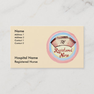 Retro RN Nurse Cap Appointment Card