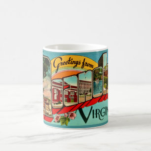 Retro  Roanoke, VA Coffee Mug