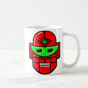 Retro Robot Head Coffee Mug