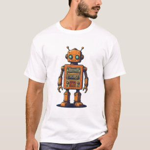Retro Robot Logo T-Shirt