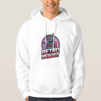 Retro Robot: Vintage Futuristic T-shirt Hoodie