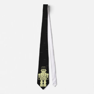 Retro Robot Yellow Tie