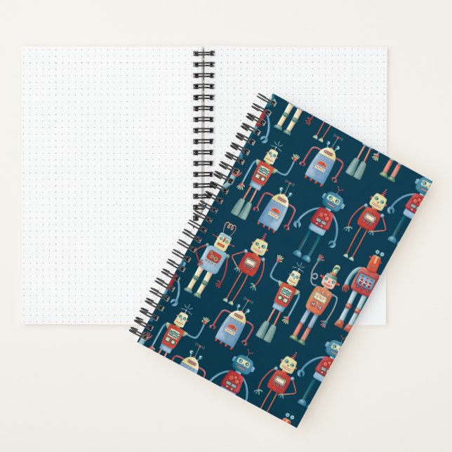 Retro Robots Notebook (Inside)