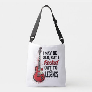 Retro Rock Guitar Classic Music Nostalgia Design Crossbody Bag