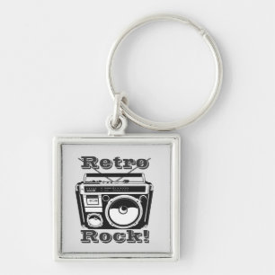 Retro Rock! Keychain