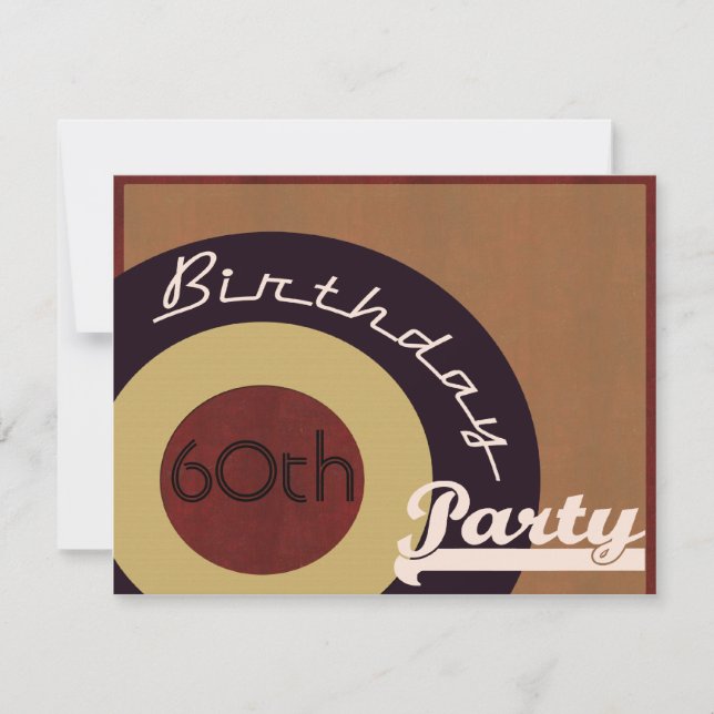 Retro Rock n' roll birthday party Invitation (Front)