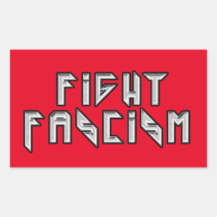 Retro Rocker - Fight Fascism Sticker