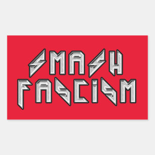 Retro Rocker - Smash Fascism Sticker