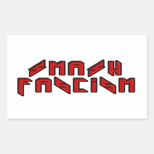 Retro Rocker - Smash Fascism Sticker