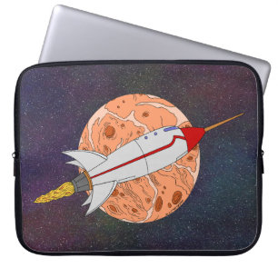 Retro Rocket 2026 Laptop Sleeve