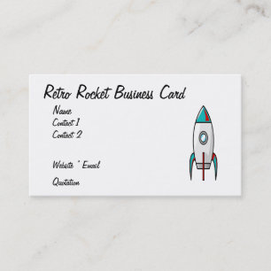 Retro Rocket Business Card