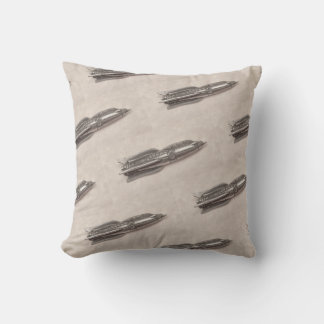 Retro Rocket Coussin par Springtime Creations