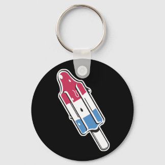 retro rocket ice pop keychain