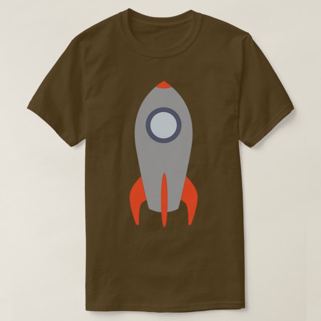 Retro Rocket Ship T-Shirt (Design Front)