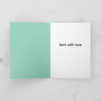 Retro rockin rabbit greeting  card