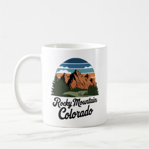 Retro Rocky Mountain National Park Coffee Mug
