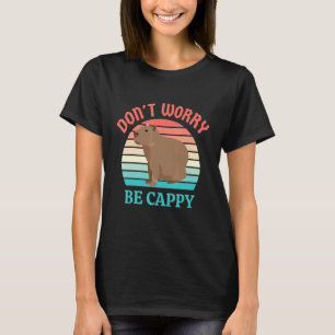 Retro Rodent Capybara Dont Be Worry Be Capy 3 T-Shirt