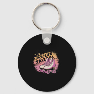 Retro Roller Skates - 80s Vibes Sticker2 Keychain