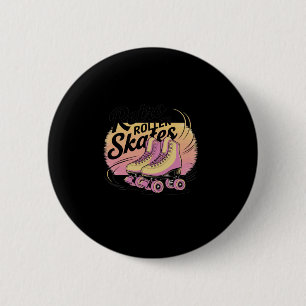 Retro Roller Skates - 80s Vibes Sticker4 2 Inch Round Button