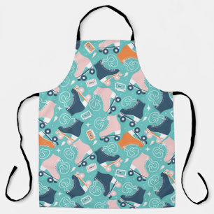 Retro Roller Skates: Vintage Cassette Apron