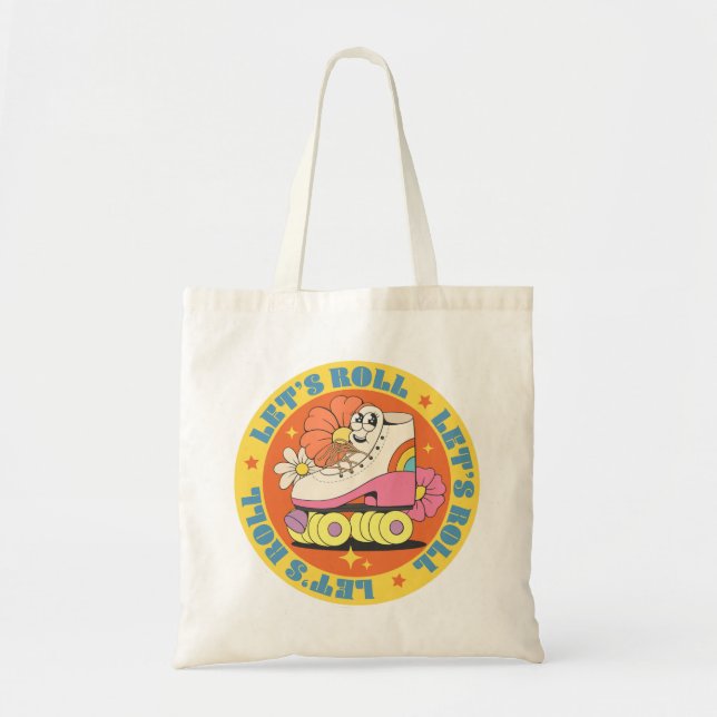 Retro Roller Skating  Tote Bag (Front)