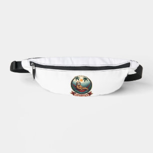 Retro Roller Sloth Vintage Skating Vector Art Fanny Pack