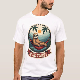Retro Roller Sloth Vintage Skating Vector Art T-Shirt