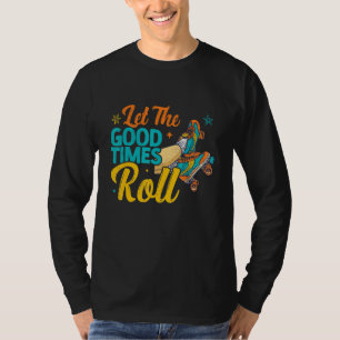 Retro Rollerskates 80's Derby Roller Skating for T T-Shirt