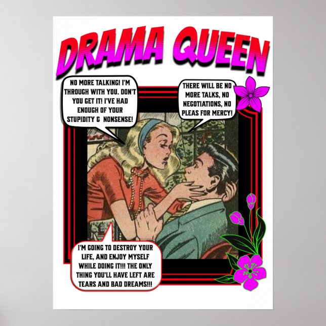 Retro Romance - Drama Queen - Poster (Devant)