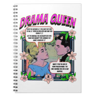 Retro Romance - Drama Queen - Spiral Notebook