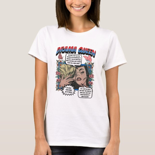 Retro Romance - Drama Queen - T-shirt (Devant)
