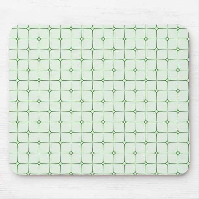 Retro Romance Mousepad, Green Mouse Pad (Front)