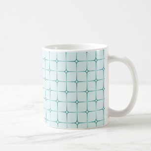 Retro Romance Mug, Turquoise Coffee Mug